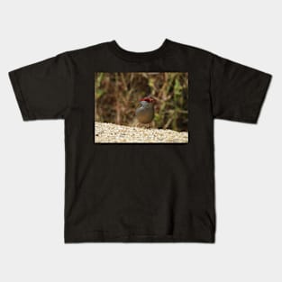 Red-browed Finch at Norton Summit Kids T-Shirt